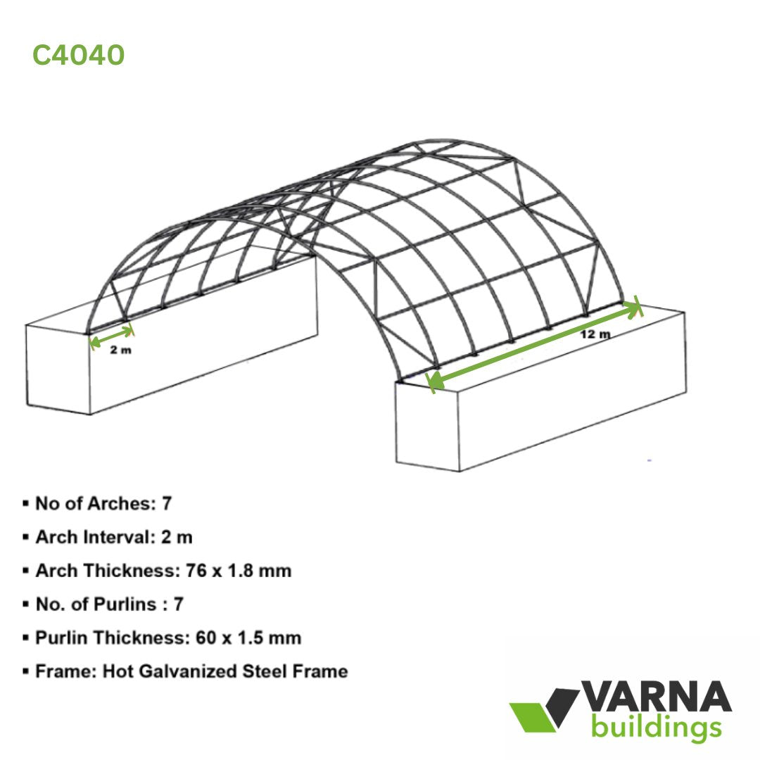 40x40 Container Canopy - Varna Buildings